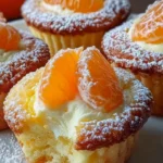 5 Käsekuchen Muffins mit Mandarinen