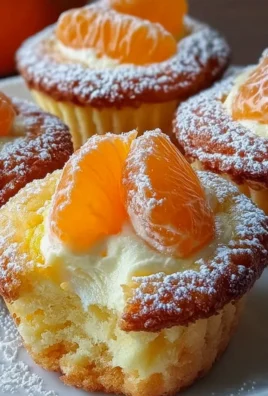 5 Käsekuchen Muffins mit Mandarinen
