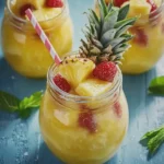 Ananas Erdbeer Bowle