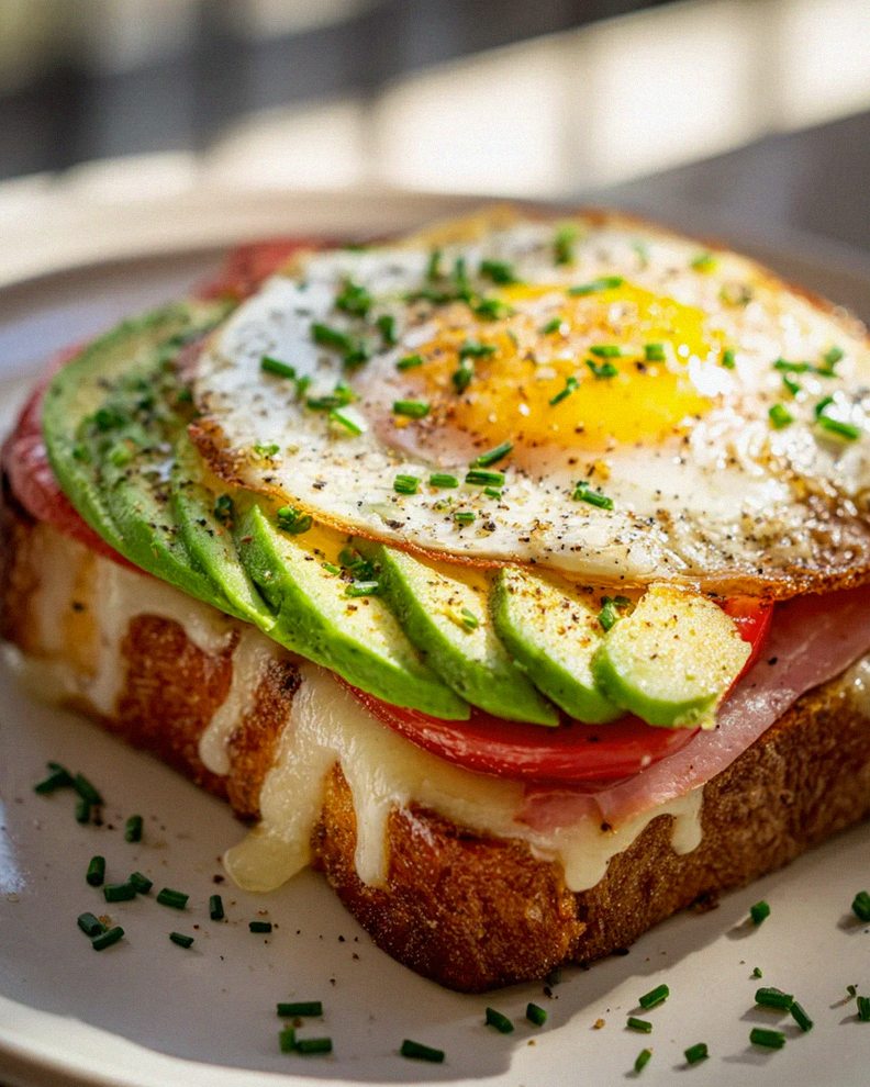 Avocado-Croque Madame mit Tomaten – Schritt 2