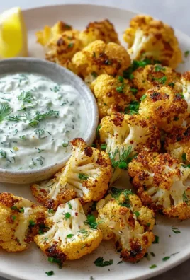 Blumenkohl Airfryer mit leckerem Kräuterquark Rezept