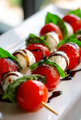 Caprese Spieße: Einfach & Lecker mit Balsamico Glasur!