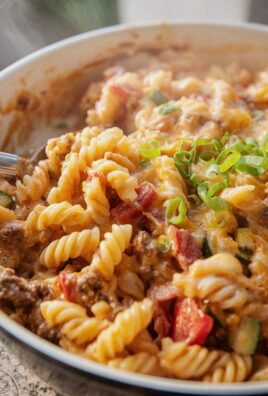 Cremige Cheeseburger-Pasta
