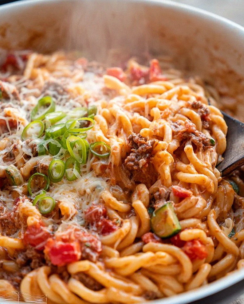 Cremige Cheeseburger-Pasta – Schritt 2
