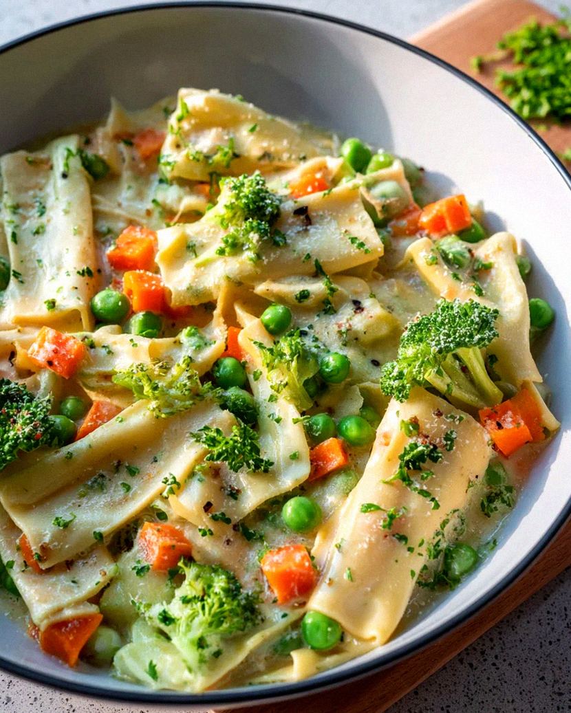 Cremige Maultaschen mit Käse-Sahne-Soße – Einfaches Rezept – Schritt 2