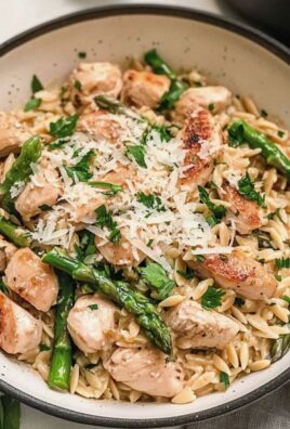 Eintopf Hähnchen Orzo für schnelles Kochen