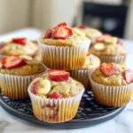 Erdbeer-Banana-Joghurt-Muffins für kleine Genießer