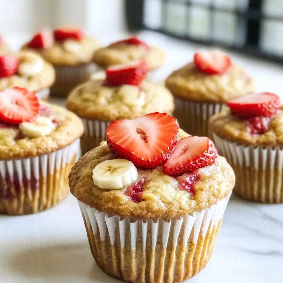 Erdbeer-Banana-Joghurt-Muffins für kleine Genießer – Schritt 2