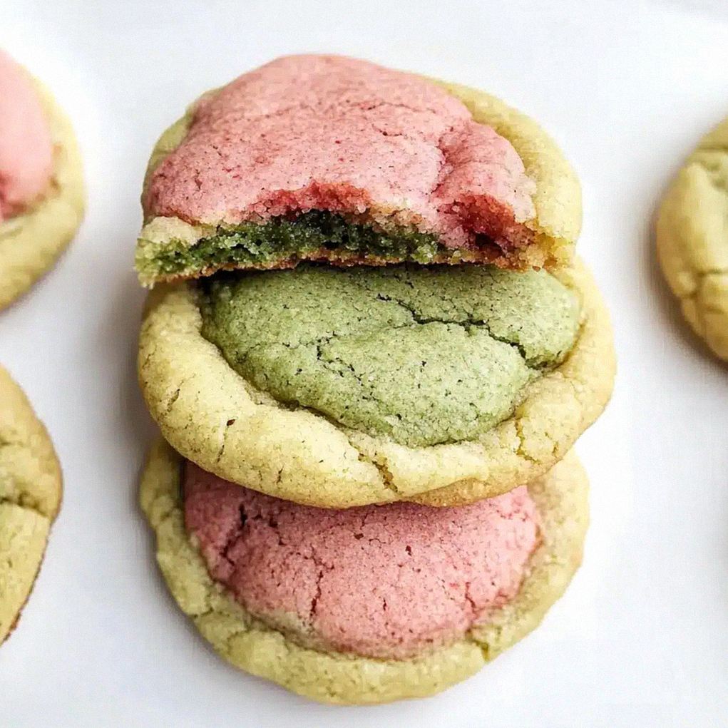 Erdbeer Matcha Neapolitaner Kekse in 30 Minuten – Schritt 1