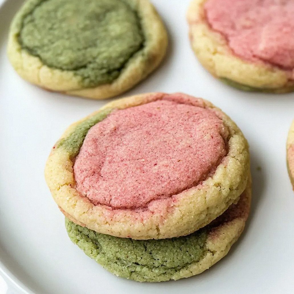 Erdbeer Matcha Neapolitaner Kekse in 30 Minuten – Schritt 2