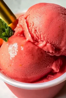Erdbeer-Zitronen-Sorbet für heiße Sommertage