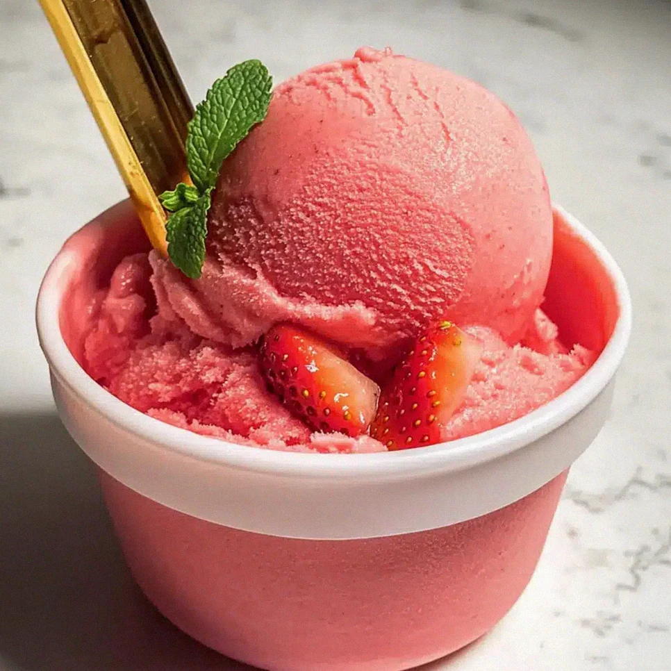Erdbeer-Zitronen-Sorbet für heiße Sommertage – Schritt 2