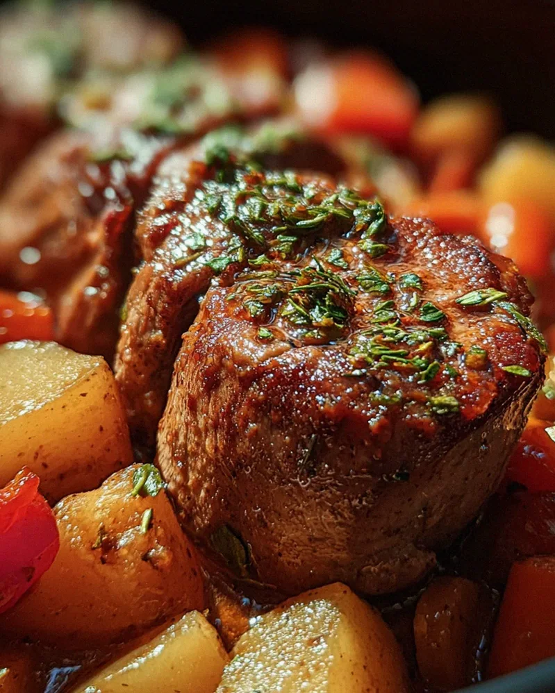 Filettopf aus dem Backofen
