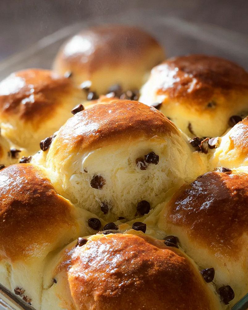 Fluffige und weiche Schokobrötchen aus Hefeteig – Schritt 1
