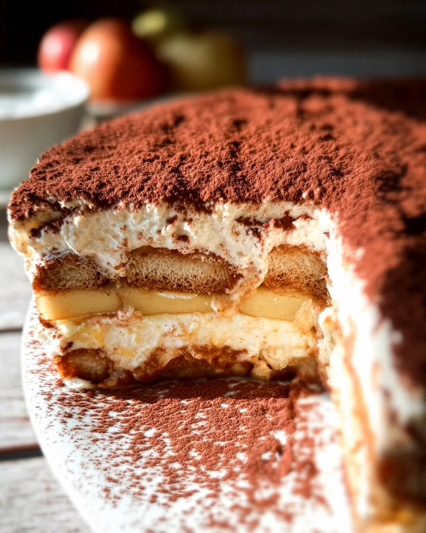 Fruchtiger Apfel Tiramisu ohne Ei - gelingsicheres und einfaches Rezept – Schritt 1