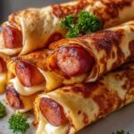 Gebackene Hot Dogs im knusprigen Tortilla Teig genießen!