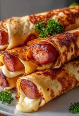 Gebackene Hot Dogs im knusprigen Tortilla Teig genießen!