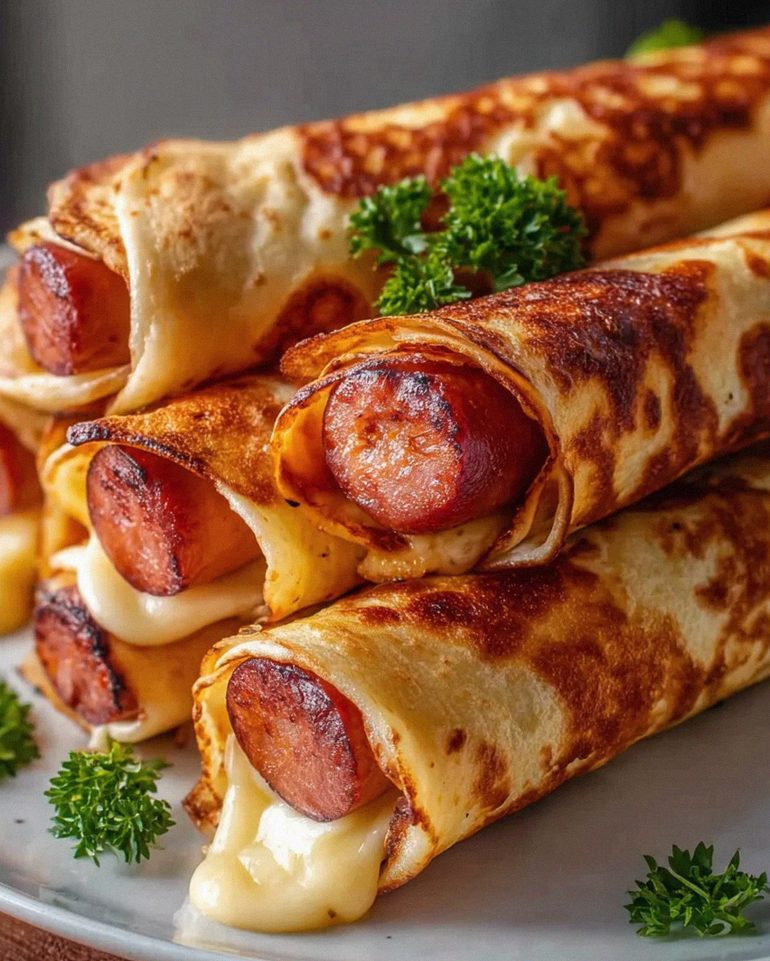 Gebackene Hot Dogs im knusprigen Tortilla Teig genießen! – Schritt 1