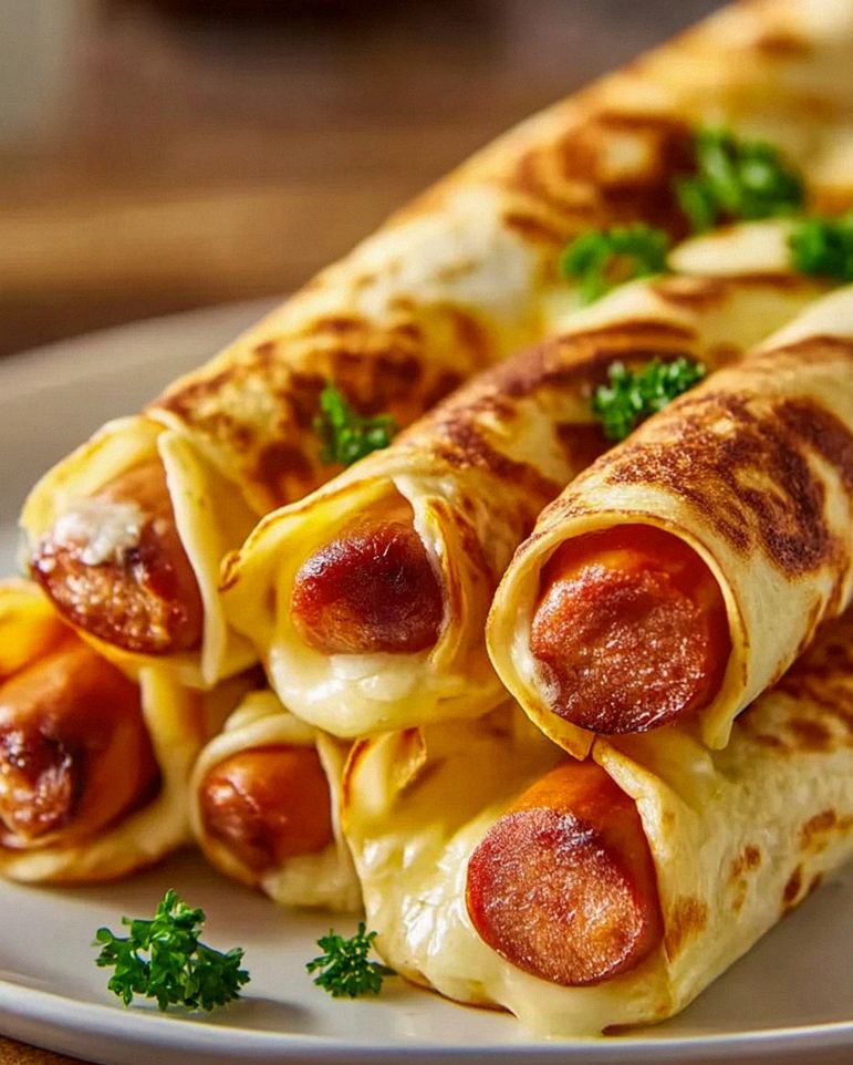 Gebackene Hot Dogs im knusprigen Tortilla Teig genießen! – Schritt 2
