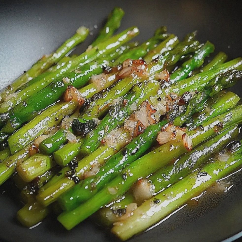Gebratener grüner Spargel einfach zubereiten – Schritt 1