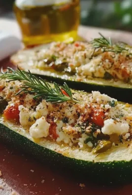 Gefüllte Zucchini mit Feta - Einfaches Rezept für jeden Tag