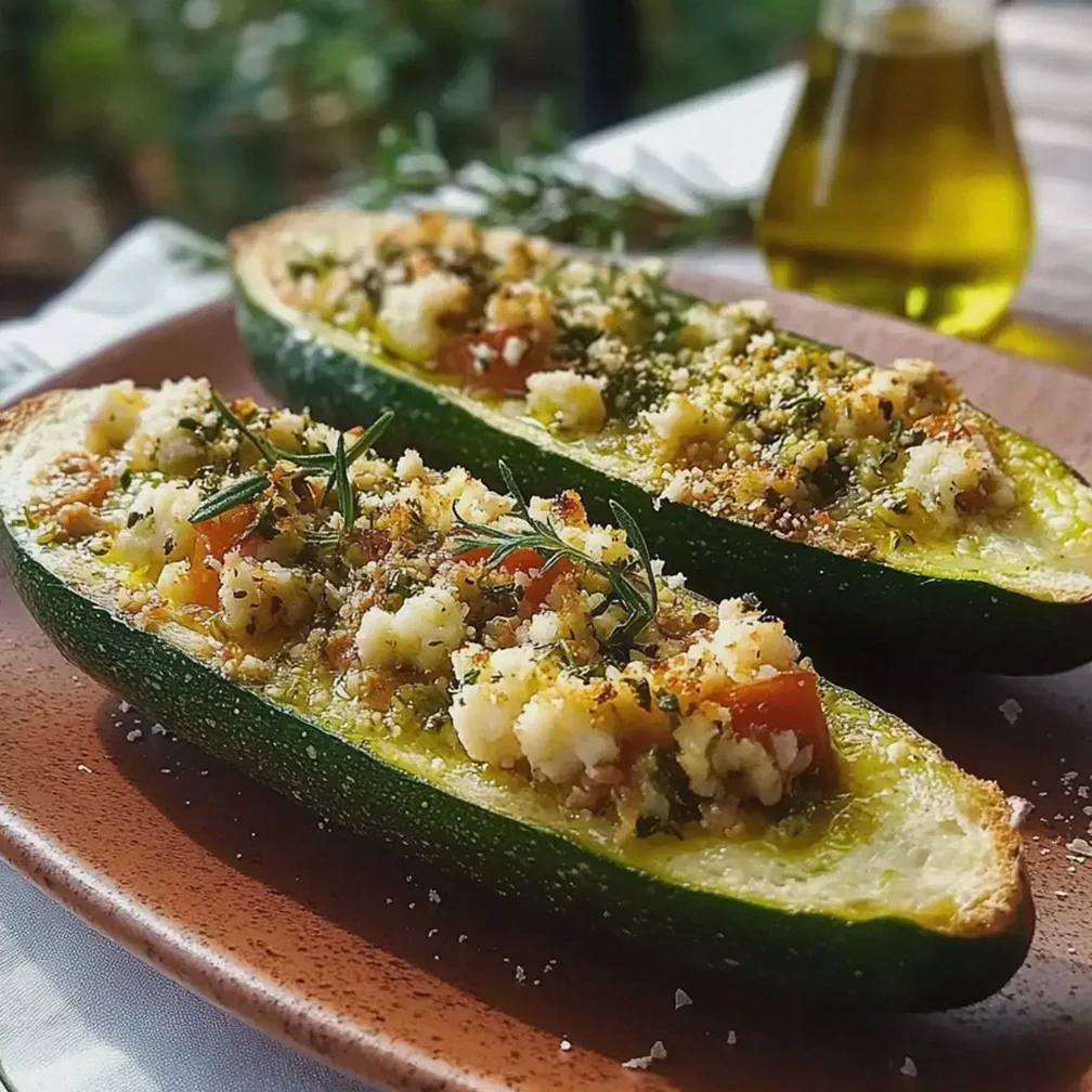 Gefüllte Zucchini mit Feta - Einfaches Rezept für jeden Tag – Schritt 1