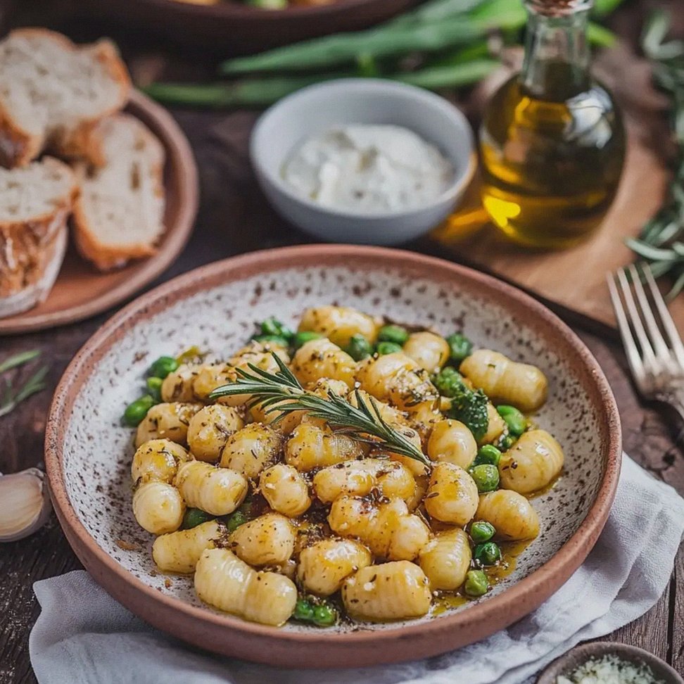 Grüner Spargel Rahmsauce Gnocchi schnell zubereiten – Schritt 2