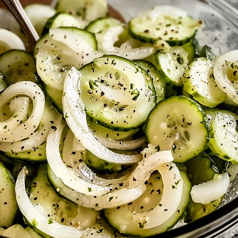 Gurken-Essig-Salat mit süßen Zwiebeln genießen – Schritt 2