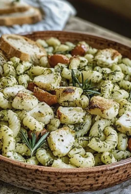 Hähnchen Makkaroni Salat Pesto