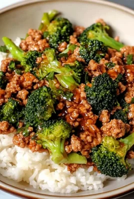 Hähnchenfleisch und Brokkoli in Honig-Sriracha-Sauce