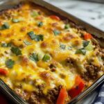 Hamburger Fajita Auflauf: Einfach und Lecker