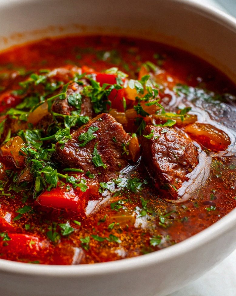 Herzhafte Low Carb Gulaschsuppe ohne Kartoffeln – Perfekt! – Schritt 1