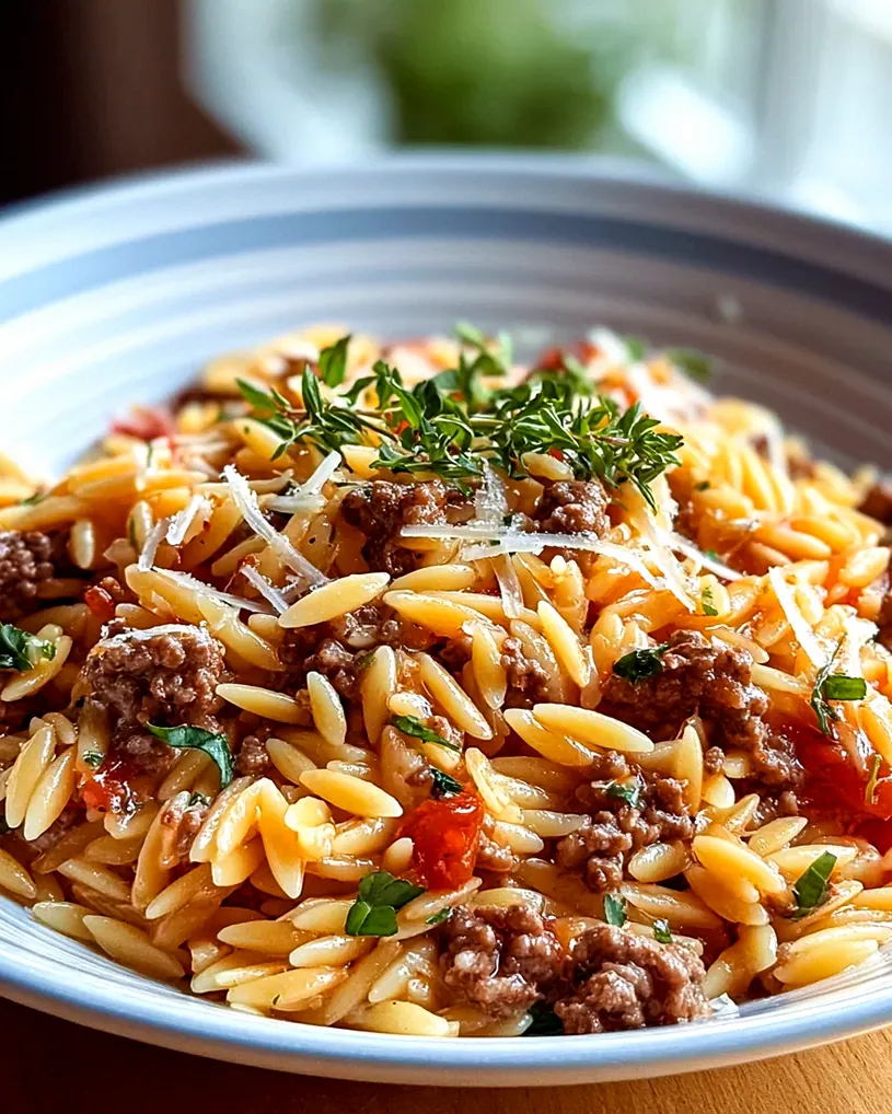 Irresistible Ground Beef Orzo Recipe For Cozy Nights