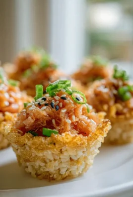 Knusprige Sushi-Tassen mit Thunfisch