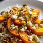 Knuspriger Ofenkürbis mit Feta & Walnüssen – Einfach Lecker!