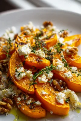 Knuspriger Ofenkürbis mit Feta & Walnüssen – Einfach Lecker!