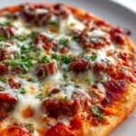 Köstliche Wurstgulasch-Fladenpizza