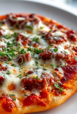 Köstliche Wurstgulasch-Fladenpizza