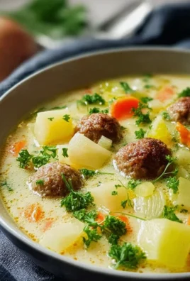 Kohlrabi Suppentopf mit Hackbällchen – Herzhaft & Gesund!