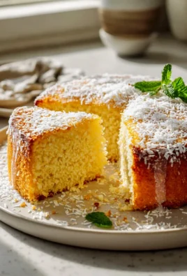 Leckerer Joghurtkuchen mit Kokos und Vanille genießen!