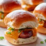 Mini Mississippi Little Smokies Sliders mit Cheddar genießen!