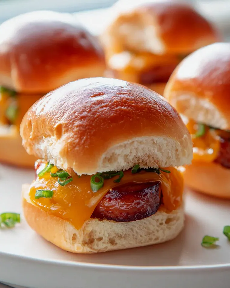 Mini Mississippi Little Smokies Sliders mit Cheddar genießen! – Schritt 1