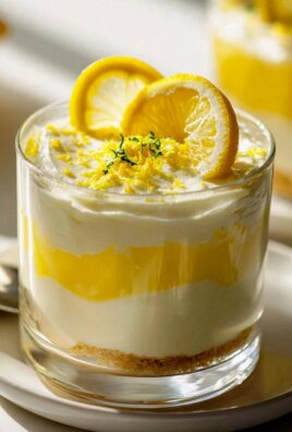 Mini Zitronen Mascarpone Creme Dessertgläschen – Frisch & Lecker!