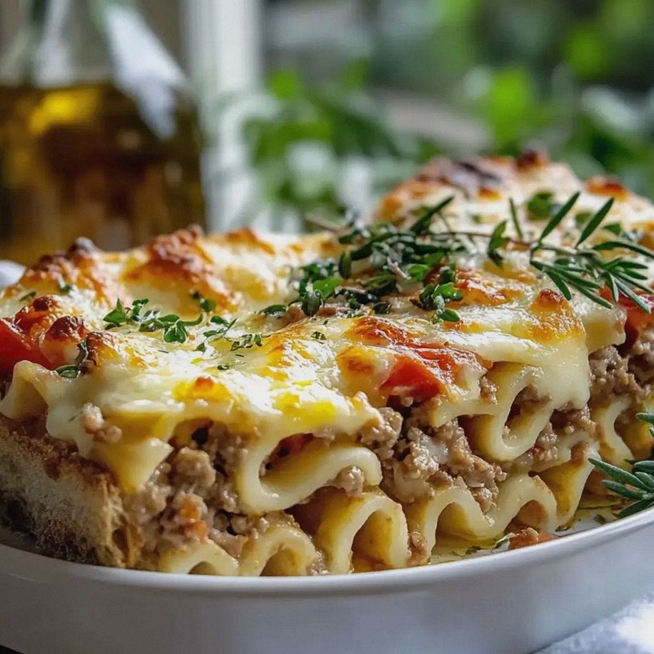 Nudelauflauf mit Hackfleisch einfach zubereiten