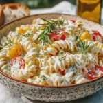 Nudelsalat mit Joghurtdressing
