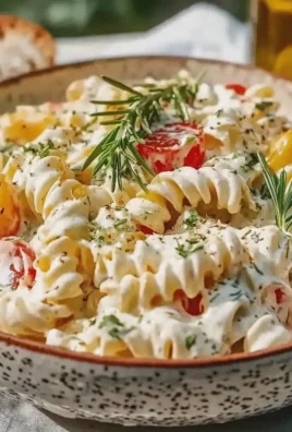 Nudelsalat mit Joghurtdressing