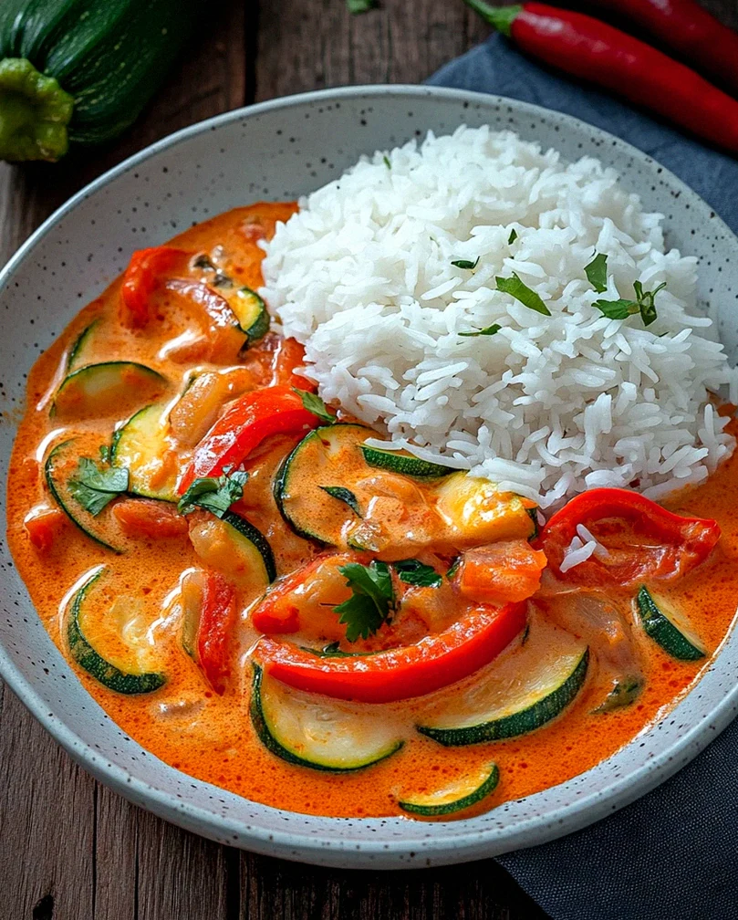 Paprika-Zucchini-Rahm-Hähnchen – Schritt 2