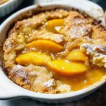 Pfirsichstreuselkuchen für den perfekten Sommergenuss