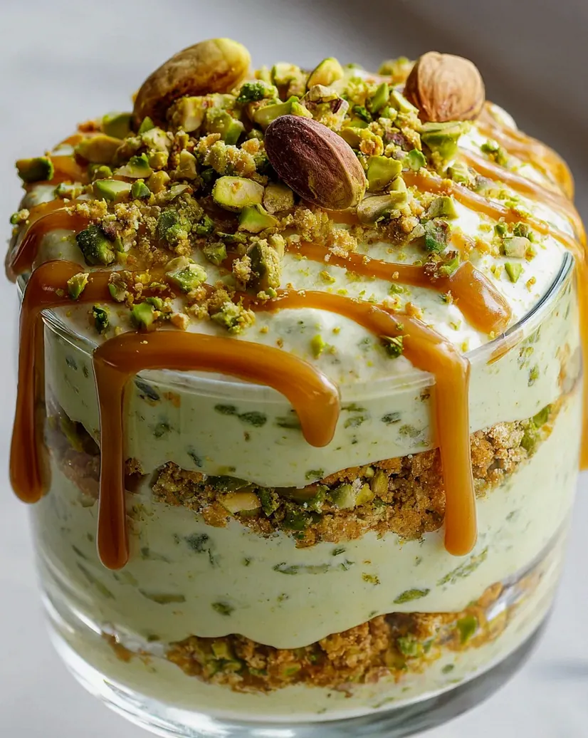 Pistazien Cheesecake Parfait: Karamell Traum im Glas – Schritt 2