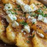 Röstiecken mit Feta überbacken
